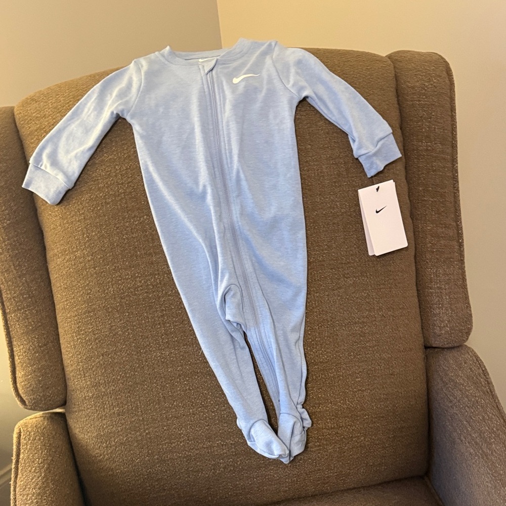 Nike Light Blue Kids Footie One Piece